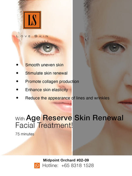 [S190008C - 75] Age Reverse Skin Renewal Facial Treatment - Boost Collagen, Enhance Skin Elasticity & Strengthen Skin’s Moisture