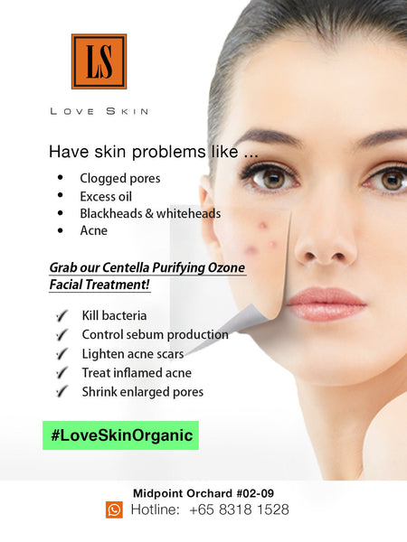 [S190025 - 60] Centella Purifying Ozone Facial Treatment - Treat Inflamed Acne, Shrink Enlarged Pores, Kill Bacteria, Control Sebum Production